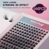 Mayhug DIY Eyelash Extensions, 144 Pcs Lash Clusters, Cluster Lashes,