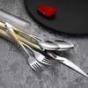 CADYSS Premium Silverware Set 20 Pieces - Flatware Set Gilding