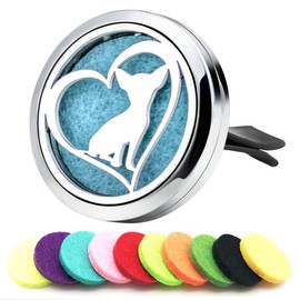 Car Essential Oil Diffusers Vent Clips Air Freshener Nightmare Before Christmas Car Accessories for Women(Dog Love)