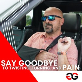 Seatbelt Catcher - Set of 3 Car Seatbelt Extender Grabbers for Seniors - Mobility & Daily Living Aids and Assistive Devices for Elderly with Neck & Shoulder Mobility Issues - 9", 8" 7" - Khaki