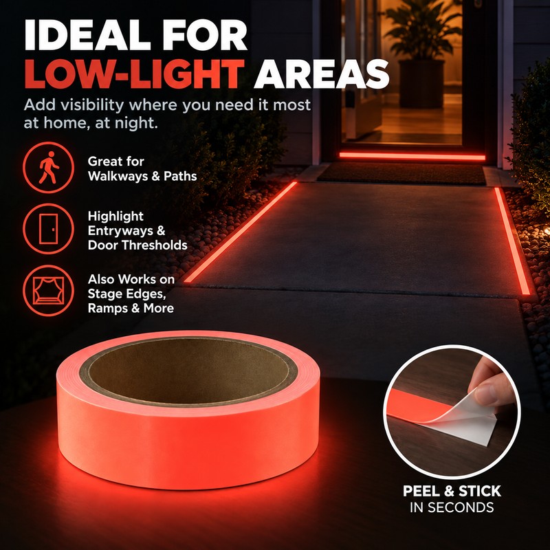 Luminous Adhesive Tape for Stairs & DIY Decor – 2cm
