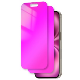 Juvraixo for iPhone 16 Plus Privacy Screen Protector 6.7 inch Gradient Colorful 16Plus Tempered Glass 28° Anti-Spy Private Anti Blue Light Full Coverage Anti-Scratch HD Easy Installation Frame 2