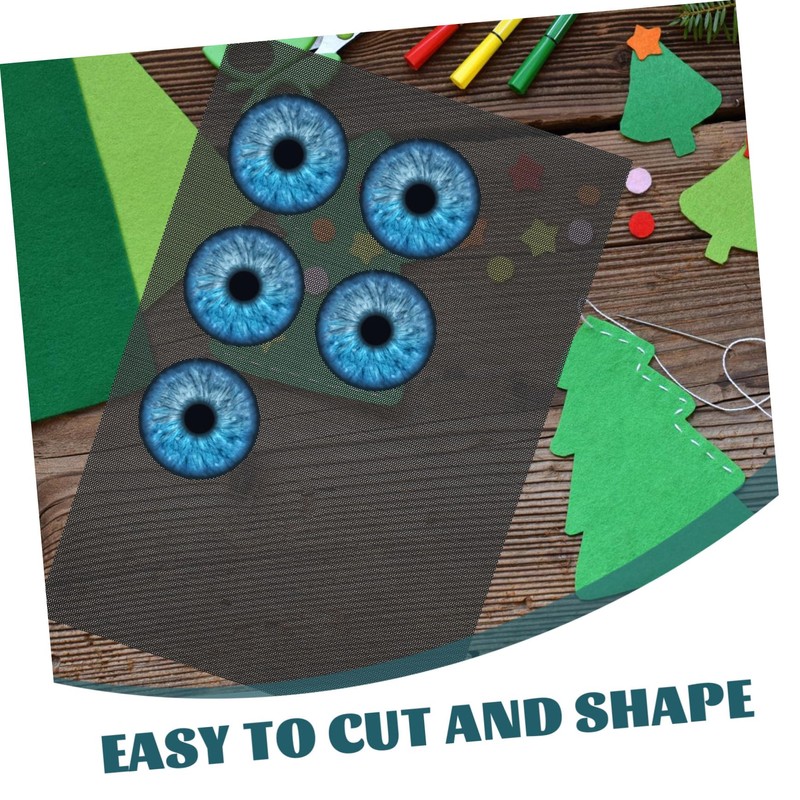 LALAFINA 10 Sheets PVC Eye Mesh for Fursuit Crafting Flexible