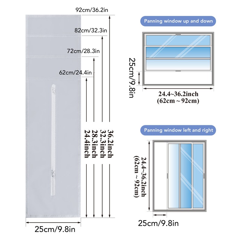 AC Window Sealing Cloth Universal Waterproof Encrypted Polyester Portable Air