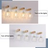 Farmhouse Vanity Light for Bathroom, 4-Light White Wood Bathroom Vanity