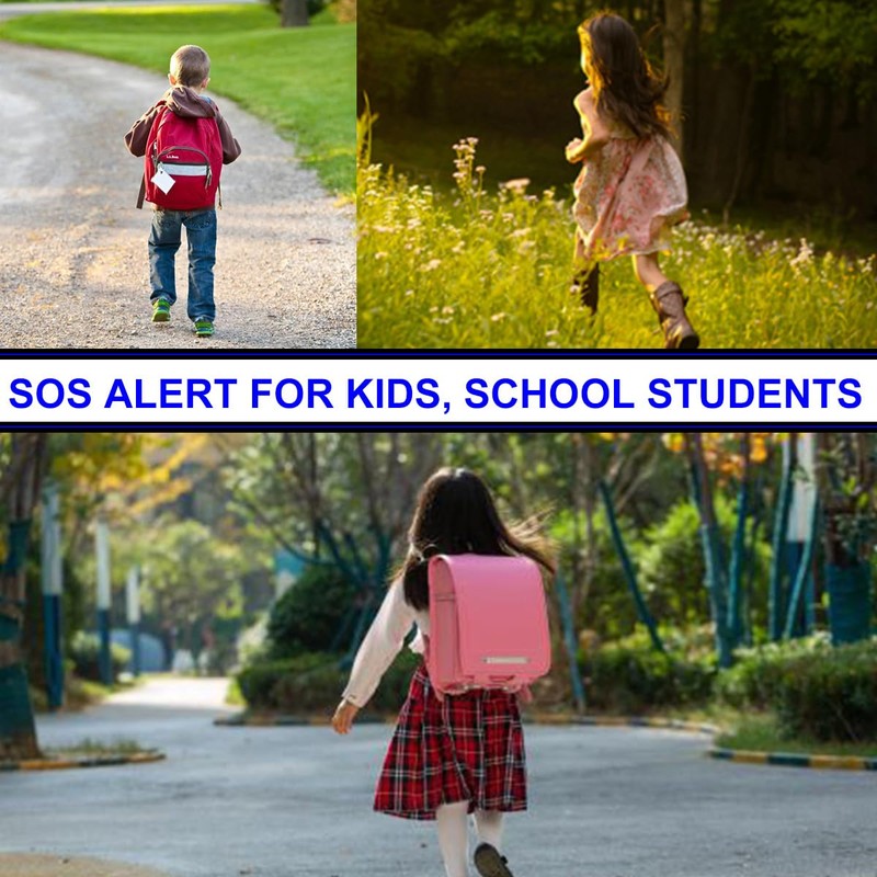 2 Pack 130db Personal Safety Alarm Loud Sound Siren Alerts