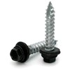 Hex Washer Head Mechanical Galvanized Roofing Screws Black Finish -
