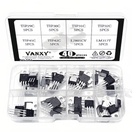 40PCS 8Values TIP29C TIP30C TIP31C TIP32C TIP41C TIP42C L7805CV LM317T