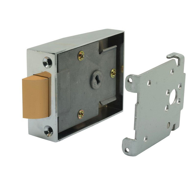 Sterling NLC101 Dead Lock Standard Night Latch Plate, Chrome