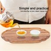 Simple Tea Tray Bamboo Tea Serving Tray Dish Saucer Home