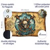 Pirate Flag 90 x 150 cm with Eyelets - Large