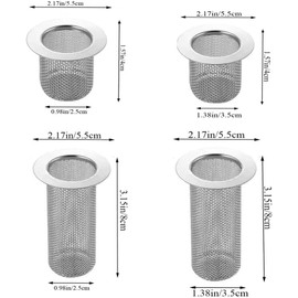 1Pc Stainless Steel Floor Drain Filter Mesh Basket Sink Strainer Rust-Proof Washbasin Drain Basket Stopper for Bathroom Washbasin(5.5x2.5x4cm) Pumps and Plumbing Equipment