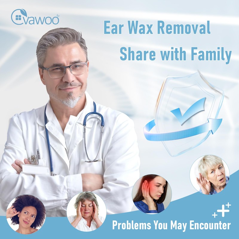 EVAWOO Ear Wax Removal, Ear Cleaner Earwax Removal Kit Tool