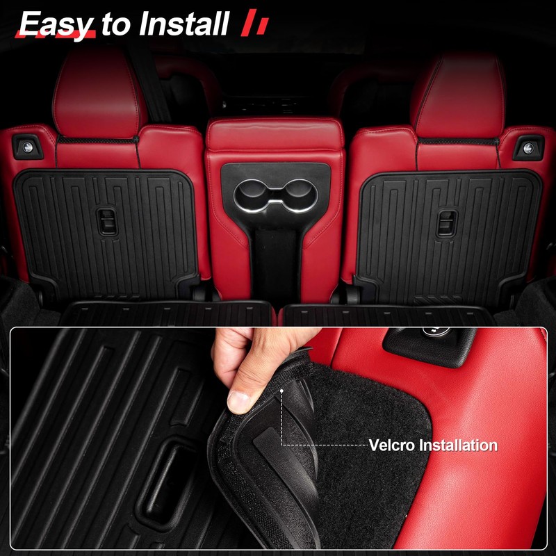HOUCLEMIC Backrest Mat for 2022-2025 Acura MDX Accessories, All Weather