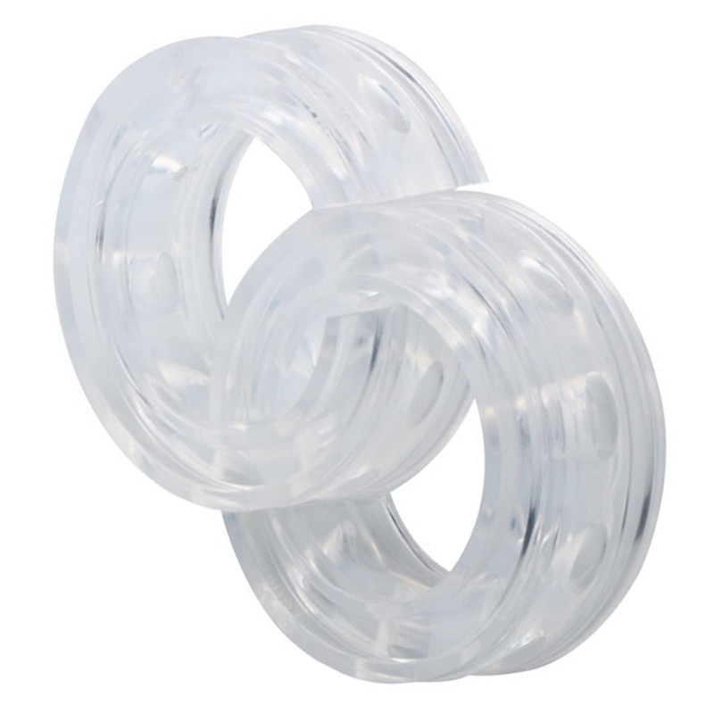 Pack of 2 Car Rubber Shock Absorbers, Universal Transparent Absorber