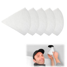TAHJOS 5 Cone Filters Dn 125, G4 Filter Ventilation System, Replacement for Zehnder, Maico, Pluggit, Helios Disc Valves, Length 180 mm, Diameter 125 mm, Thickness 8 mm, Suitable for All Home