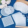 ORIGACH 12 Pcs Plastic Sashiko Stencils Embroidery Sashiko Templates with