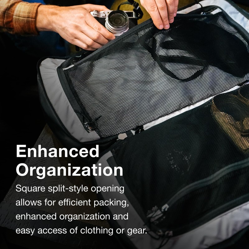 Osprey Transporter 44L Squffel - Durable, Square Split Travel Duffel