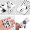 Litensh 90 Degree Door Lock Hasp Latch, Stainless Steel Right