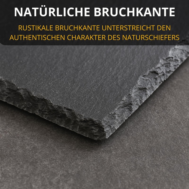 Thiru Premium Slate Plates, for Serving and Labelling, Ideal as