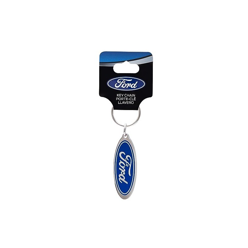 Plasticolor Llavero Esmaltado con Logo Ovalado 004191R01, Plateado