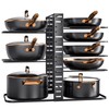 MUDEELA Pots and Pans Organizer Rack under Cabinet 14.55in Height,