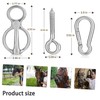 Stainless Steel Rope Halter for Cattle, Horse Halter with Tie