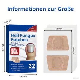 64 Stück Zehennagel Korrektur Patch, Spaltnagelreparatur Stärkende Nägel, Für Gesunde Und Glatte Nägel