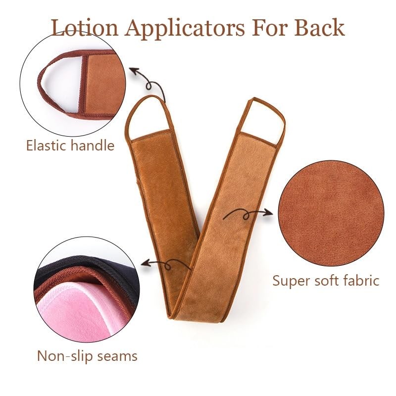 Self Tanning Mitt and Back Lotion Applicators,Super Soft Elastic Cuff