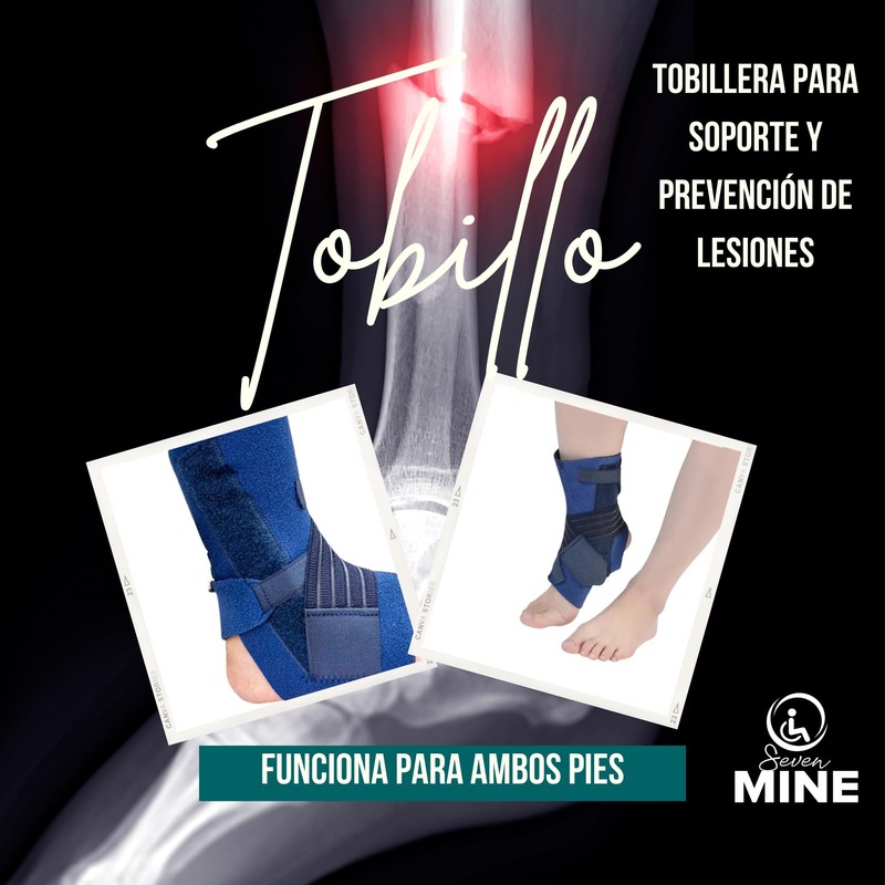 SEVEN MINE Tobillera para Esguince con Estabilizadores Laterales (1 Pza,