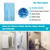 Ga-Geetopia EVA 3D Blue Pearl Water Cube Plastic Shower Curtain