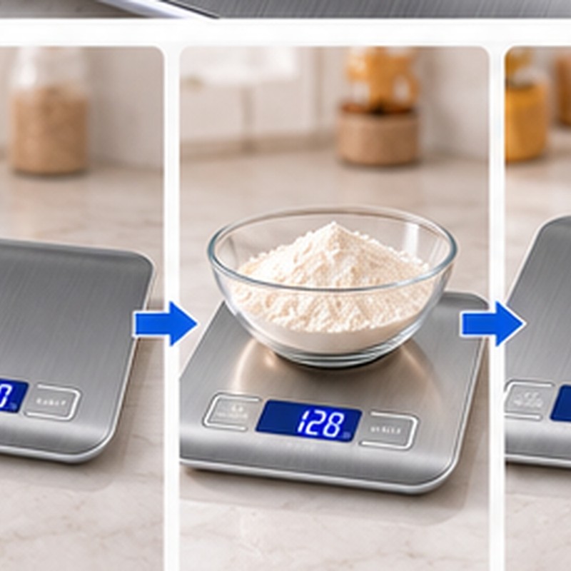 Electronic Kitchen Food Scale for Baking and Cooking – Clear