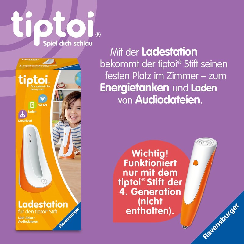 Ravensburger tiptoi Pen with Song Board 00233, Playful Learning System,