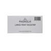 10 Pack Large Print Low Vision Checkbook Registers, 3" x