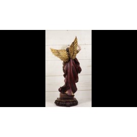 Armageddon War Archangel Saint Michael With Sword Trampling On Satan Figurine