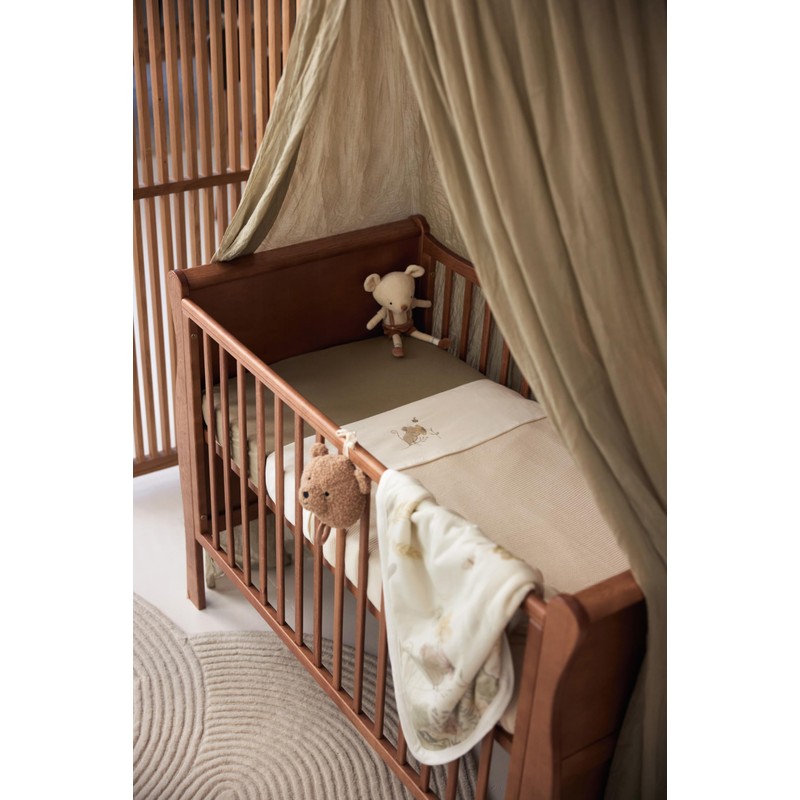 Jollein Jersey Fitted Sheet for Cradles Olive Green Pack of
