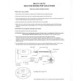 ORINCO New 50lbs Chrome Trunk Solenoid Shaved Door Handle Popper Kit with Door Popper