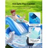 EVAJOY Inflatable Play Center Kiddie Pool with Slide for Children