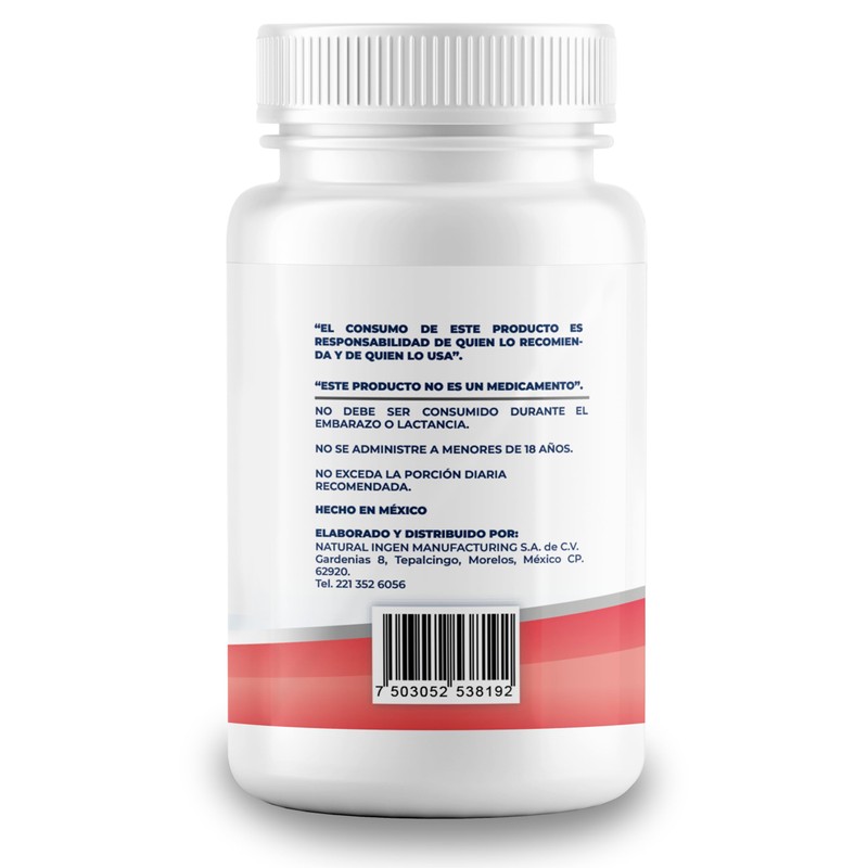 NAIMA Glutamina 500 mg | Suplemento de 100 Cápsulas |