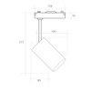 JANDEI - Ceiling Spotlight LED Track 30 W, Cool White