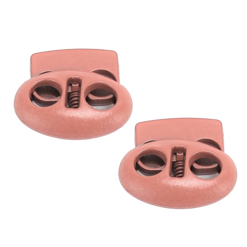 30Pcs Metal Cord Locks Double Hole Zinc Alloy Durable Light