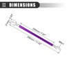 Motoforti Universal Bumper Lip Lever Splitter Support Rod, 200mm, Purple,