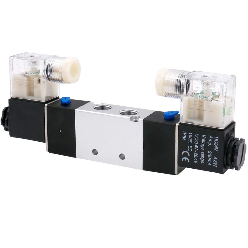 Heschen Electric Pneumatic Solenoid Valve 4V220-08 24VDC 4.8W PT1/4 5
