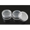3Pcs 20ml/20g/0.67oz Empty Clear Plastic Loose Powder Puff Box Foundation