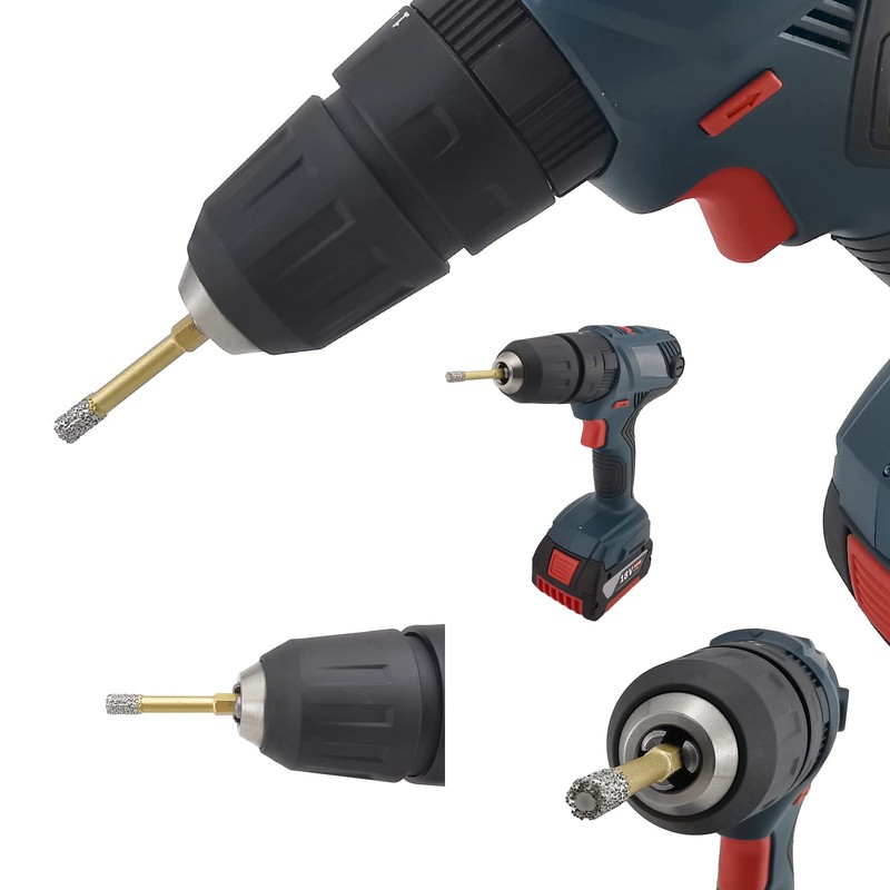 NBB Diamond Brazed Drill Bits with Hex Shank E6.3 mm,