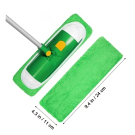 FRCOLOR 6pcs Microfiber Mop Covers for Floor Cleaning Elastic Fit Mop Refills Highly Absorbent Pads for Hardwood Tile Laminate Versatile Replacement Parts for Efficient Mopping