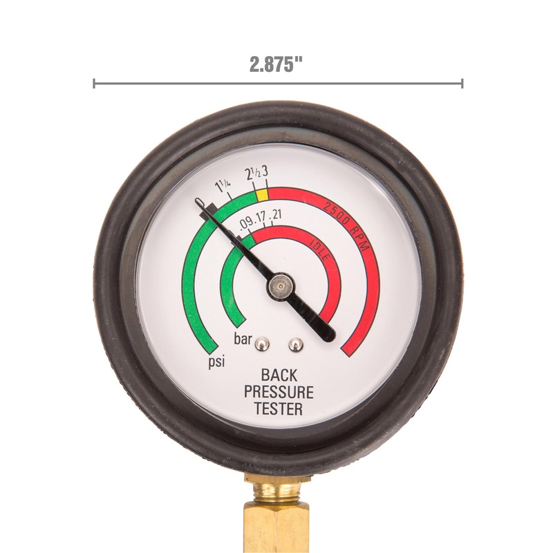 OEMTOOLS 37263 Exhaust Back Pressure Tester/Gauge Kit, Exhaust Gauge Diagnoses