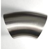 4" Stainless 45° Mandrel Bend Elbow - 1D Tight Radius