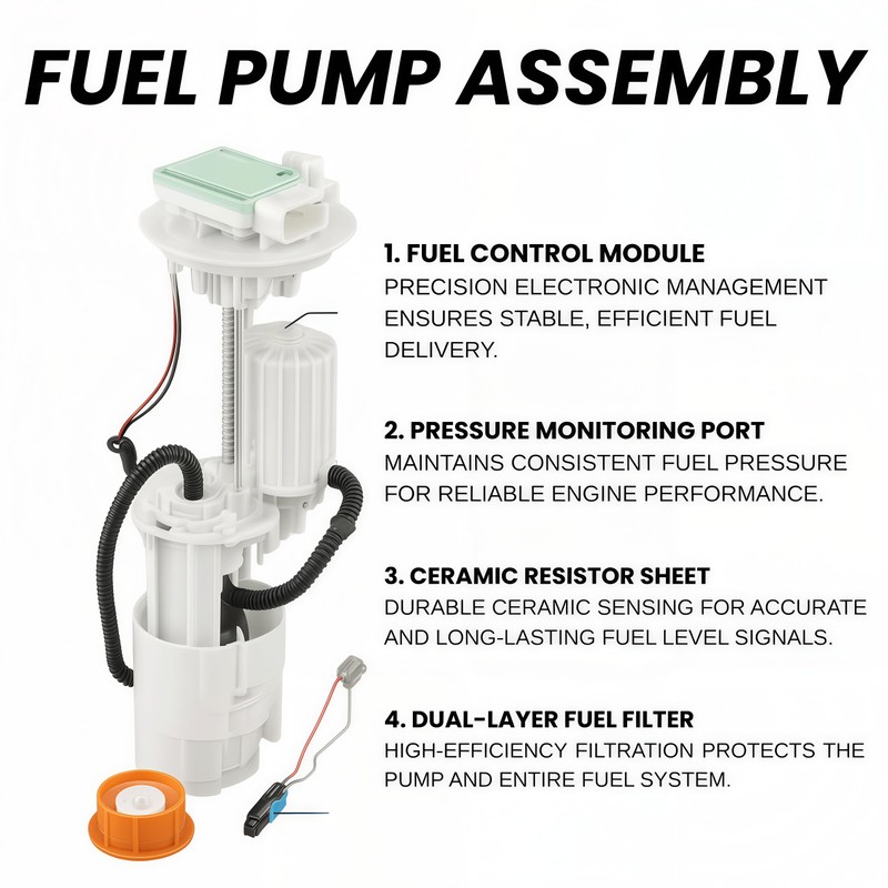 Fuel Pump Assembly Compatible with 2007–2022 Suzuki Boulevard VL800 C50