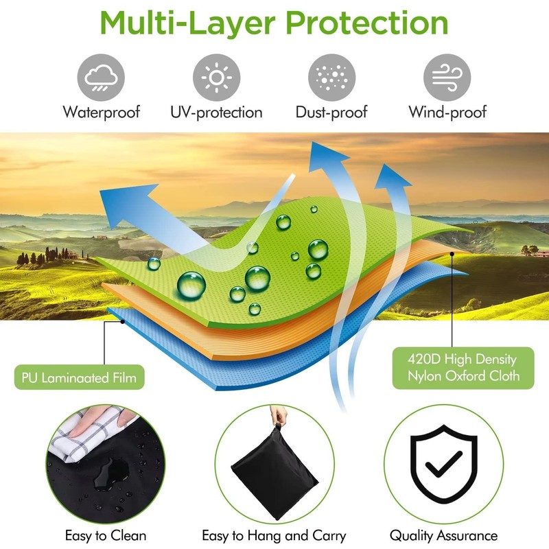 WLEAFJ Generator Cover Heavy Duty Waterproof, Universal Portable Generator Cover
